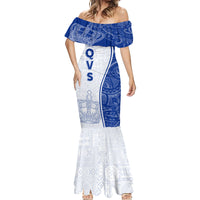 Personalised Queen Victoria School Mermaid Dress QVS Old Boys LT7 - Polynesian Pride