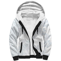 Samoa White Sunday Sherpa Hoodie Hibiscus Special LT7 Unisex White - Polynesian Pride
