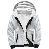 Samoa White Sunday Sherpa Hoodie Hibiscus Special LT7 Unisex White - Polynesian Pride