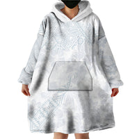 Samoa White Sunday Wearable Blanket Hoodie Hibiscus Special LT7 - Polynesian Pride