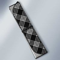 Hawaii Aloha Plumeria Lei Black Palaka Auto Sun Shade - Polynesian Pride