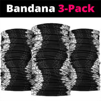 Hawaii Aloha Plumeria Lei Black Palaka Neck Gaiter - Polynesian Pride