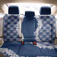 Hawaii Aloha Plumeria Lei Navy Palaka Back Car Seat Cover - Polynesian Pride