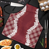 Hawaii Aloha Plumeria Lei Scarlet Palaka Apron LT7 Scarlet - Polynesian Pride