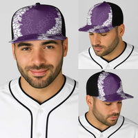 Hawaii Aloha Plumeria Lei Violet Palaka Baseball Net Cap LT7 - Polynesian Pride
