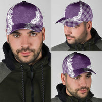 Hawaii Aloha Plumeria Lei Violet Palaka Classic Cap LT7 - Polynesian Pride