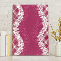 Hawaii Aloha Plumeria Lei Fuschia Palaka Canvas Wall Art LT7 Without Frame Fuschia - Polynesian Pride