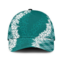Hawaii Aloha Plumeria Lei Teal Palaka Classic Cap LT7 Universal Fit Teal - Polynesian Pride