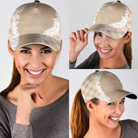 Hawaii Aloha Plumeria Lei Beige Palaka Classic Cap LT7 - Polynesian Pride