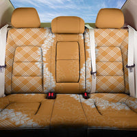 Hawaii Aloha Plumeria Lei Orange Palaka Back Car Seat Cover LT7 One Size Orange - Polynesian Pride