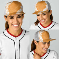 Hawaii Aloha Plumeria Lei Orange Palaka Baseball Net Cap LT7 - Polynesian Pride