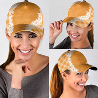 Hawaii Aloha Plumeria Lei Orange Palaka Classic Cap LT7 - Polynesian Pride