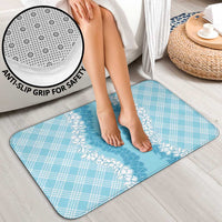 Hawaii Aloha Plumeria Lei Turquoise Palaka Bathroom Set - Polynesian Pride