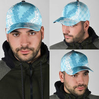 Hawaii Aloha Plumeria Lei Turquoise Palaka Classic Cap LT7 - Polynesian Pride