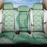 Hawaii Aloha Plumeria Lei Mint Palaka Back Car Seat Cover LT7 One Size Mint - Polynesian Pride