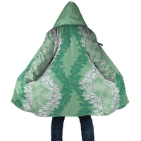 Hawaii Aloha Plumeria Lei Mint Palaka Cloak LT7 Unisex Mint - Polynesian Pride