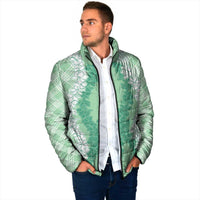 Hawaii Aloha Plumeria Lei Mint Palaka Padded Jacket LT7 - Polynesian Pride