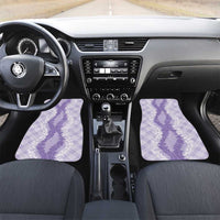 Hawaii Aloha Plumeria Lei Lavender Palaka Car Mats - Polynesian Pride