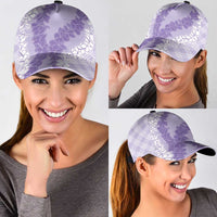 Hawaii Aloha Plumeria Lei Lavender Palaka Classic Cap LT7 - Polynesian Pride