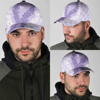 Hawaii Aloha Plumeria Lei Lavender Palaka Classic Cap LT7 - Polynesian Pride