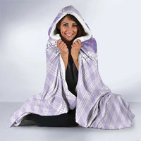 Hawaii Aloha Plumeria Lei Lavender Palaka Hooded Blanket - Polynesian Pride