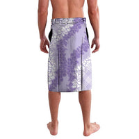 Hawaii Aloha Plumeria Lei Lavender Palaka Lavalava - Polynesian Pride