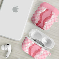 Hawaii Aloha Plumeria Lei Pink Palaka AirPods Case LT7 - Polynesian Pride