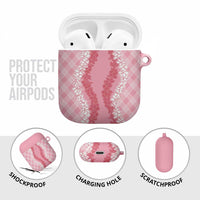 Hawaii Aloha Plumeria Lei Pink Palaka AirPods Case LT7 - Polynesian Pride