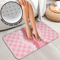 Hawaii Aloha Plumeria Lei Pink Palaka Bathroom Set - Polynesian Pride