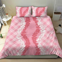 Hawaii Aloha Plumeria Lei Pink Palaka Bedding Set - Polynesian Pride