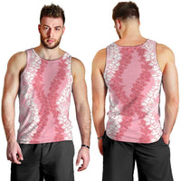 Hawaii Aloha Plumeria Lei Pink Palaka Men Tank Top - Polynesian Pride