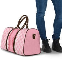 Hawaii Aloha Plumeria Lei Pink Palaka Travel Bag - Polynesian Pride