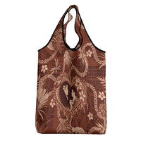 Hawaii Plumeria Grocery Bag Hau'oli la Makuahine Sunburned LT7 - Polynesian Pride