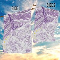 Polynesia Humpback Whale Garden Flag Tropical Plumeria Lavender LT7 - Polynesian Pride