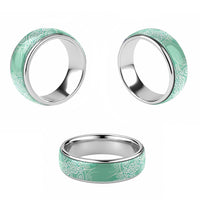 Aotearoa Maori Koru Curves Classic Ring Silver Ferns - Mint LT7 - Polynesian Pride