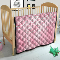 Aotearoa Maori Koru Curves Quilt Silver Ferns - Rose Pink LT7 - Polynesian Pride