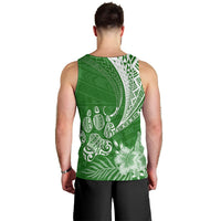 Personalised Polynesian Pacific Bulldog Men Tank Top With Emerald Hawaii Tribal Tattoo Patterns LT7 - Polynesian Pride