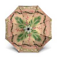 Hawaii Quilt Inspired Collection Aloha Flowers Umbrella Maile - Kukui Nut Lei