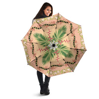 Hawaii Quilt Inspired Collection Aloha Flowers Umbrella Maile - Kukui Nut Lei