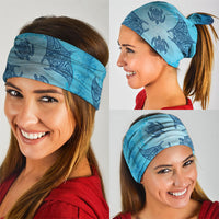 Hawaii Quilt Inspired Collection Aloha Sea Neck Gaiter Manta Ray and Turtles LT7 - Polynesian Pride