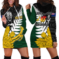 Personalised New Zealand Vs South Africa Rugby Hoodie Dress Rivals - Tribal Style LT7 - Polynesian Pride