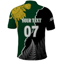 Personalised New Zealand Vs South Africa Rugby Polo Shirt Rivals Dynamics LT7 - Polynesian Pride