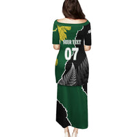 Personalised New Zealand Vs South Africa Rugby Puletasi Rivals Dynamics LT7 - Polynesian Pride
