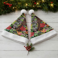 Mahalo Hawaii Ho'oponopono Pule Christmas Santa Hat Polynesian Pattern Cross