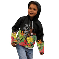 Mahalo Hawaii Ho'oponopono Pule Kid Hoodie Polynesian Pattern Cross LT7 - Polynesian Pride
