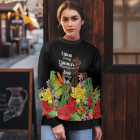 Mahalo Hawaii Ho'oponopono Pule Ugly Christmas Sweater Polynesian Pattern Cross