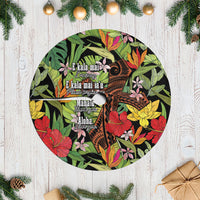 Mahalo Hawaii Ho'oponopono Pule Tree Skirt Polynesian Pattern Cross