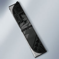 Hawaii Ka Pule a ka Haku Memorial Auto Sun Shade Flower Lei Cross - Black