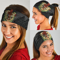 Hawaii Ka Pule a ka Haku Memorial Neck Gaiter Flower Lei Cross - Black