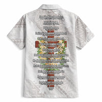 Hawaii Ka Pule a ka Haku Memorial Hawaiian Shirt Flower Lei Cross - Ivory White LT7 - Polynesian Pride